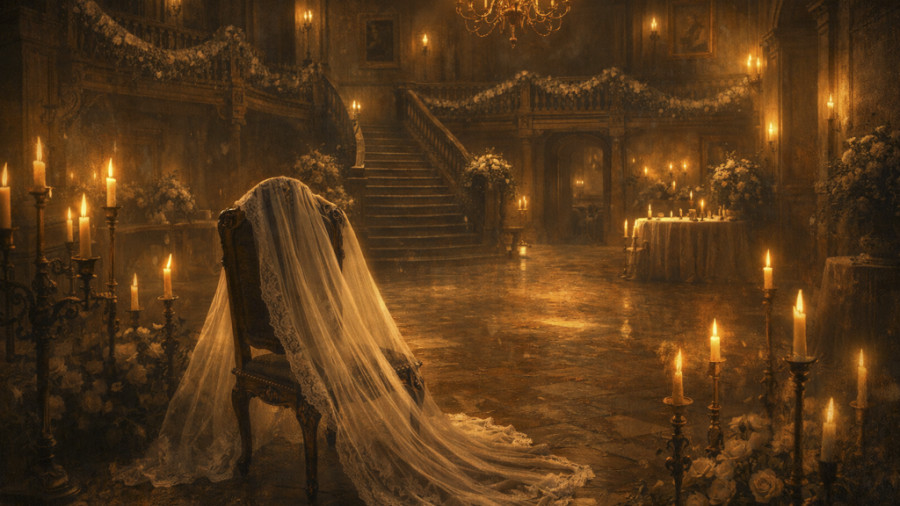 Bride’s Game at Portal Adventures featured view of the mansion-themed escape room interior